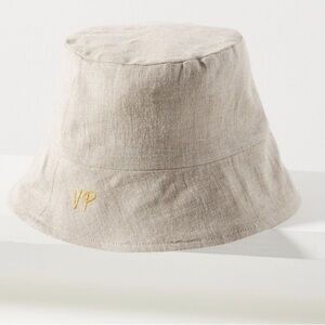 Anthropologie Van Palma linen bucket hat one size
